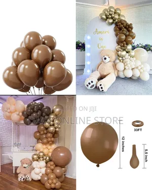 12 Inch
 Brown 100 Pieces Ballons