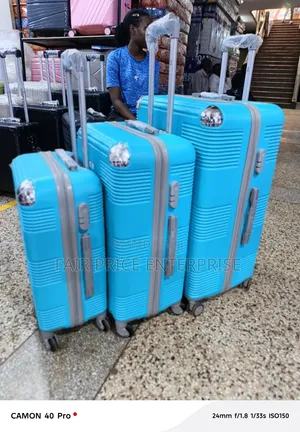 Exotic Plastic Suitcases / Full Set 3pcs in 1 Set