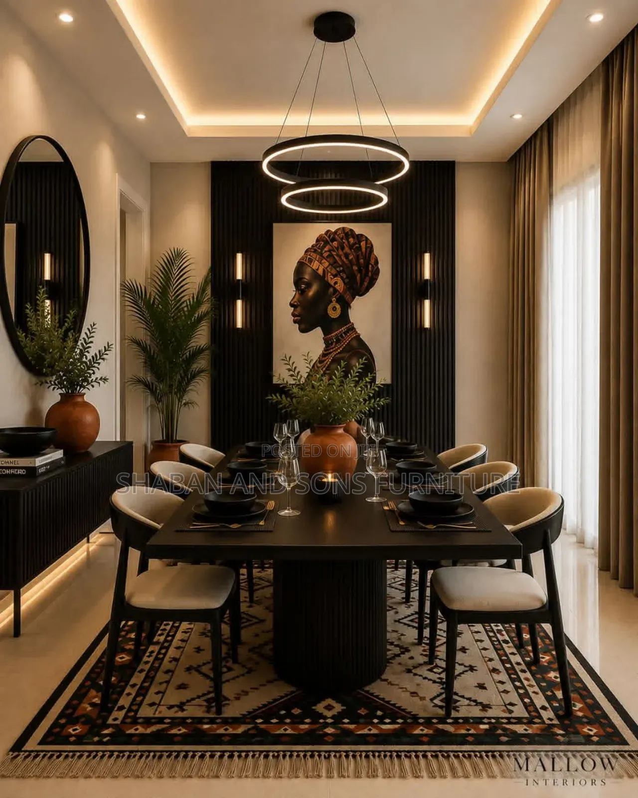 8 Seater Dinning Table in Wooden