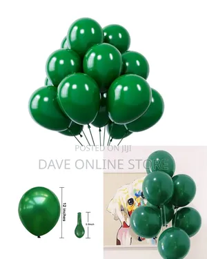 12 Inch Green 100 Pieces Balloons
