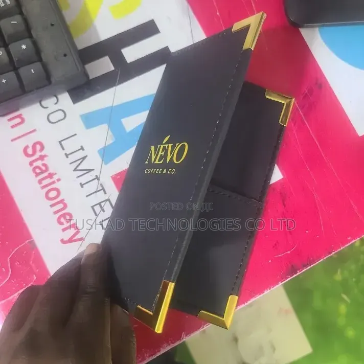 Branded Menu Bill Folder / Holder, Leather Money / Change Presenter