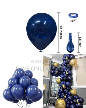 12 Inch
Navy Blue 100 Pieces Round Helium Balloons