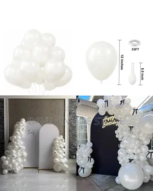 12 Inch
White Ivory 100 Pieces Matte Balloons
