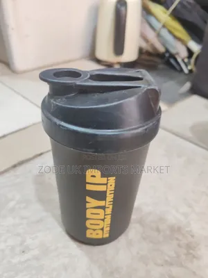 Gym Supplements and Water Bottle