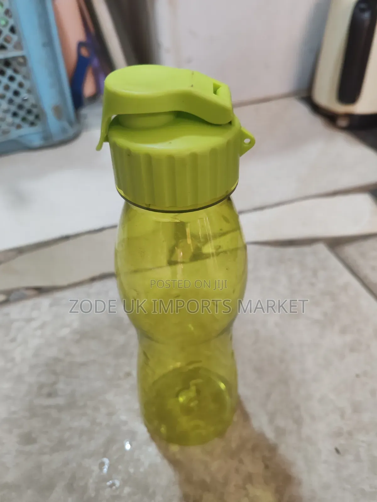 Gym Supplements and Water Bottle
