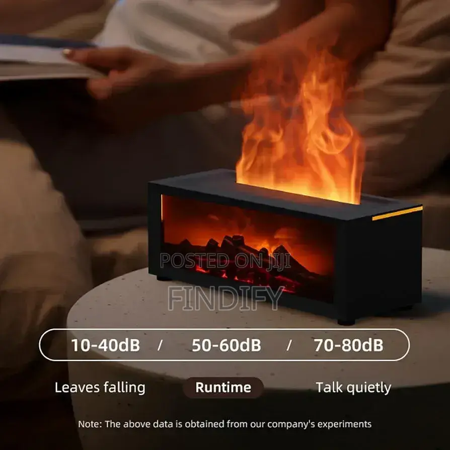 Aroma Fireplace Humidifier Oil Remote Control Desktop Silent Fireplace