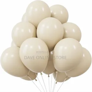 12 Inch 100 Pieces Cream Matte Balloons
