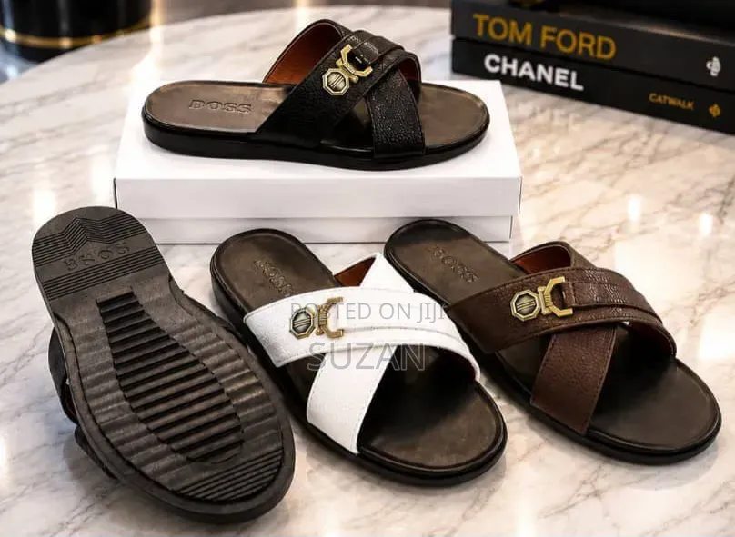 Criss Cross Leather Sandal