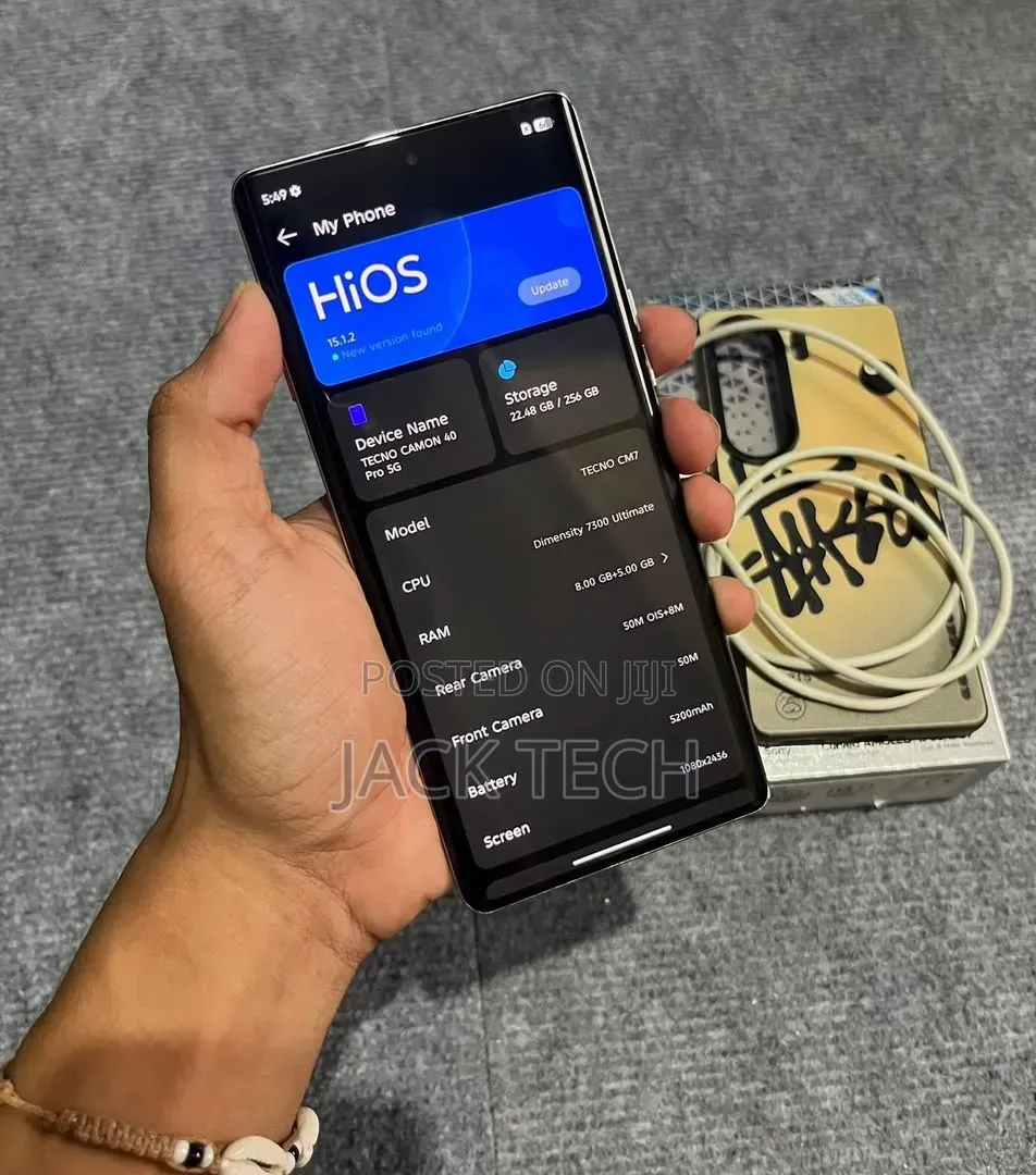New Tecno Camon 40 Pro 5G 256 GB Silver
