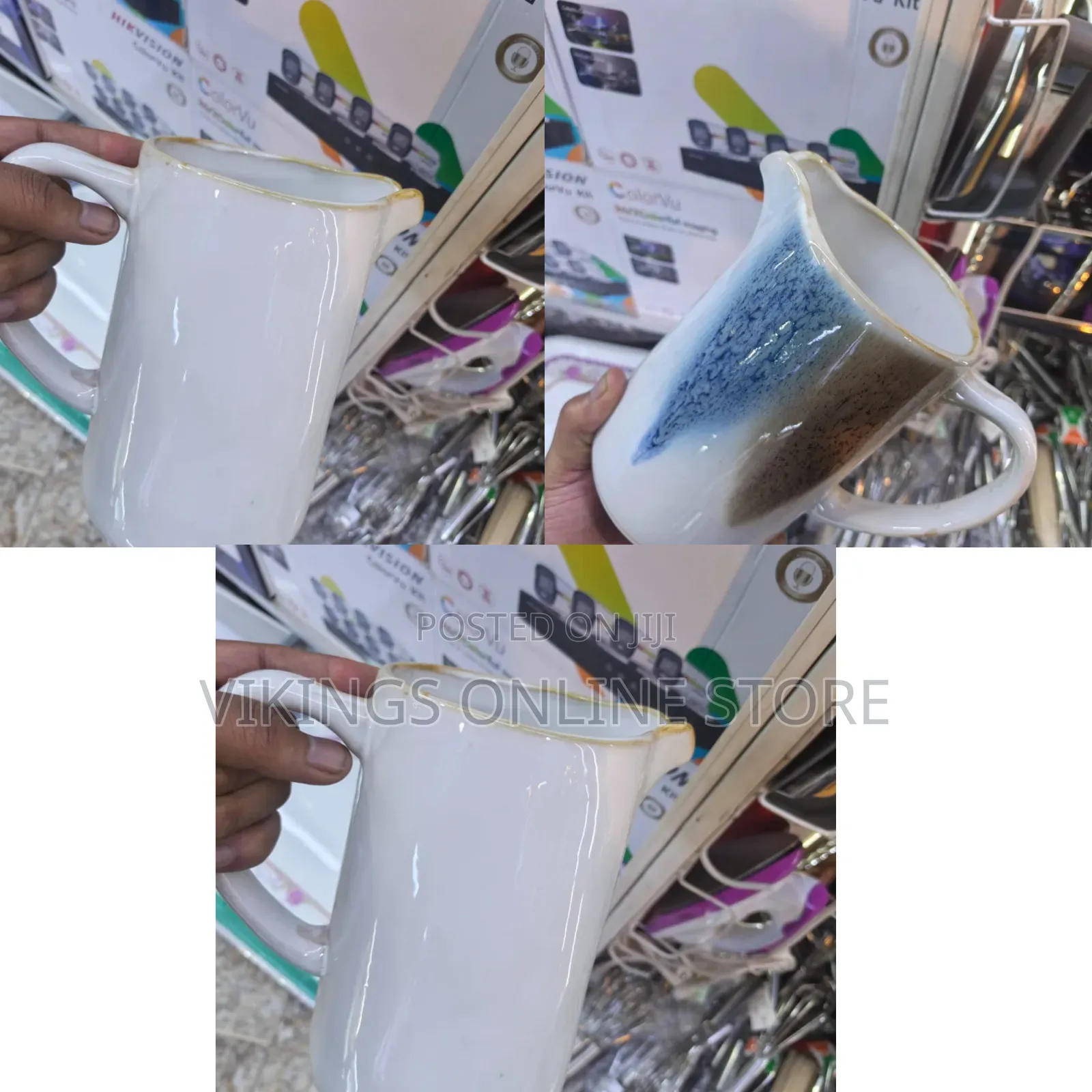 Milk Ceramic Stoneware Serving Jar