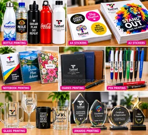 UV Printing, Direct Stickers A3 A4. Bottles, Pens, Note Books Etc