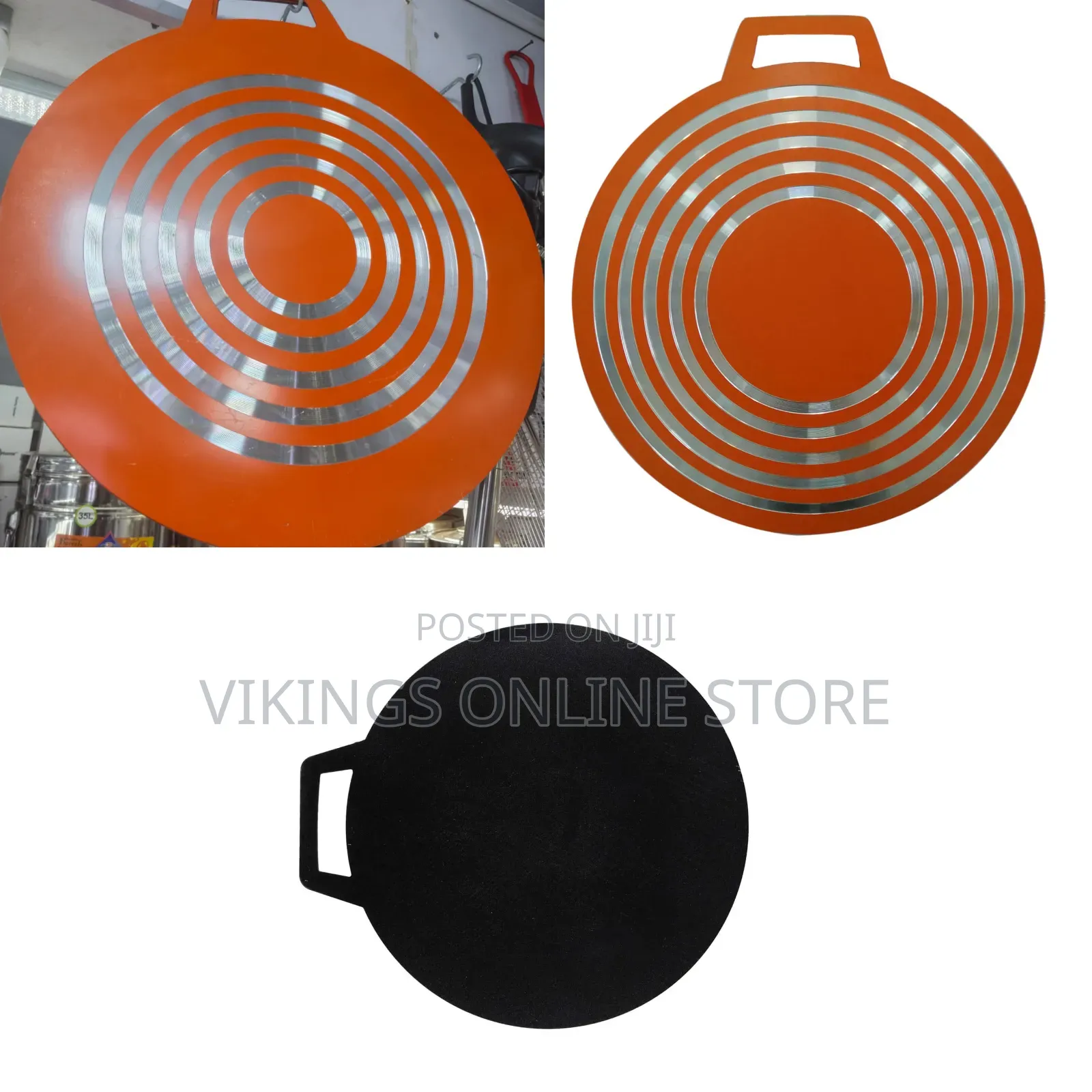 45 Cm Non Stick Tawa - Marble Coating Pan Suitable for Crepe Chapati