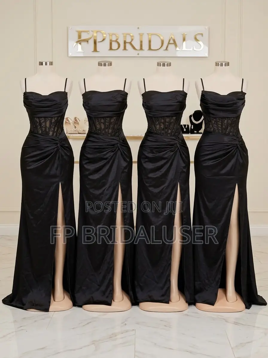 Black Bridesmaids Dresses for Hire