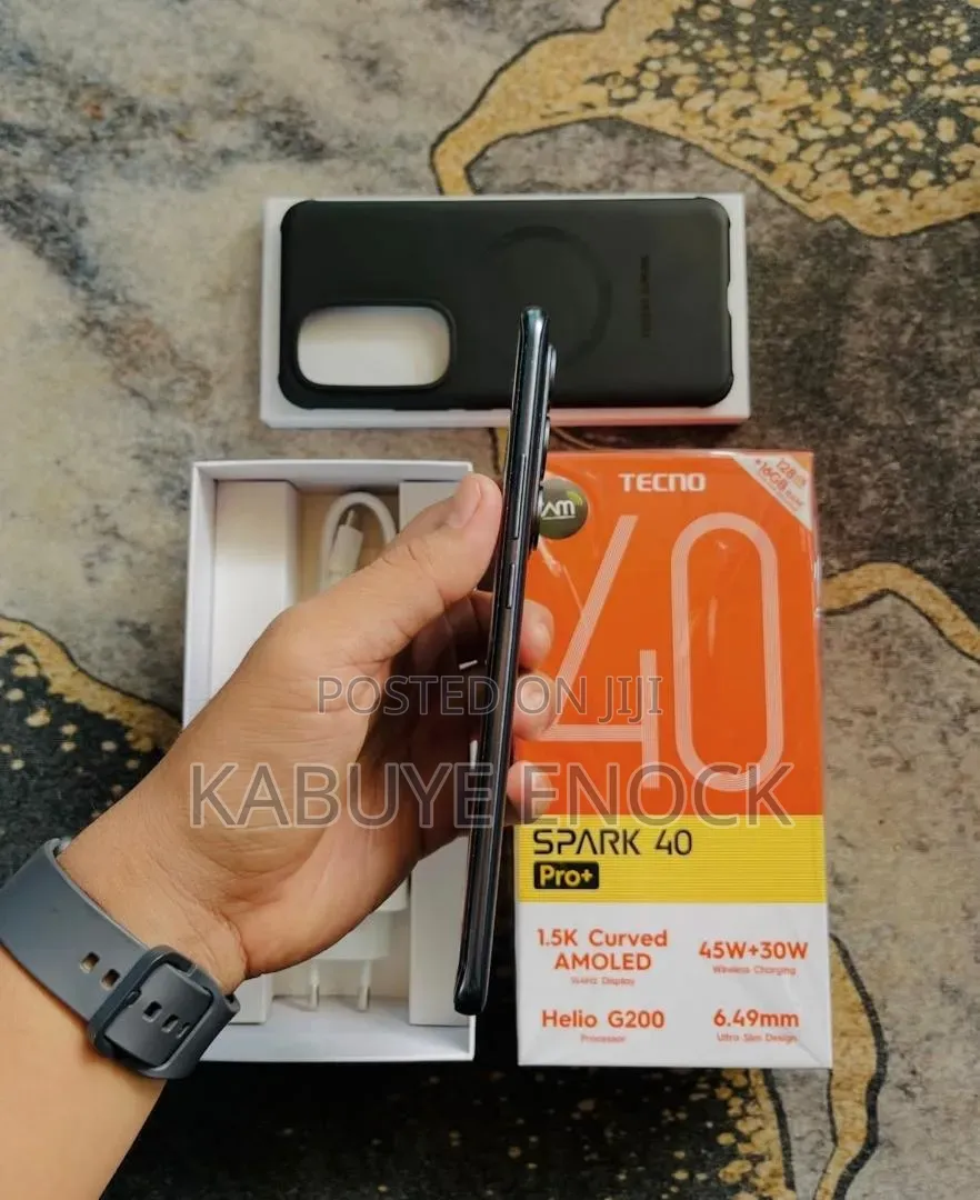 New Tecno Spark 40 Pro+ 256 GB Black