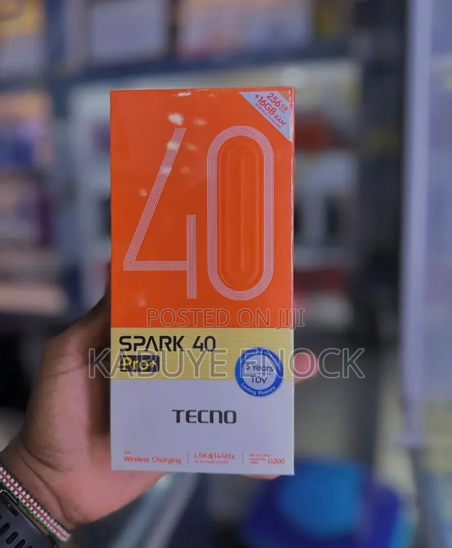 New Tecno Spark 40 Pro+ 256 GB Black