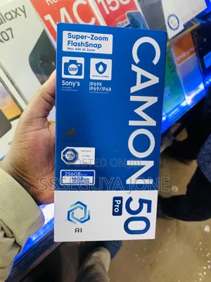 New Tecno Camon 50 Pro 256 GB Black
