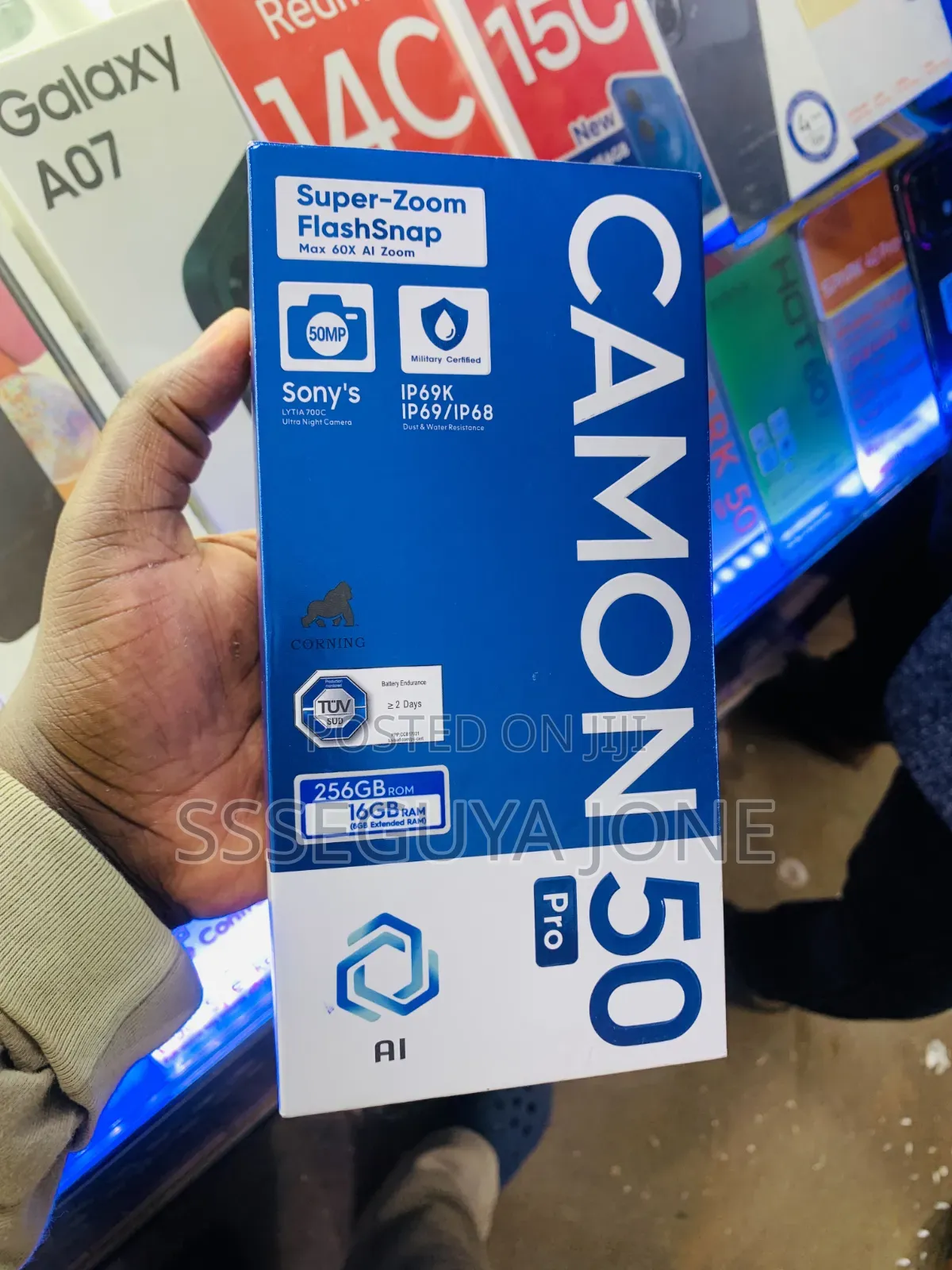 New Tecno Camon 50 Pro 256 GB Black