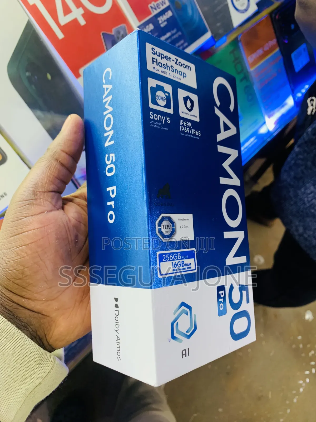 New Tecno Camon 50 Pro 256 GB Black