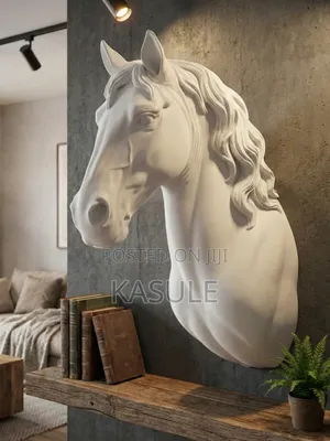 Majestic Horse Head Wall Mount Sculpture