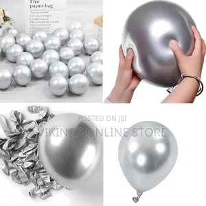 12inch Pearl Latex Silver Balloon 50 PCS
