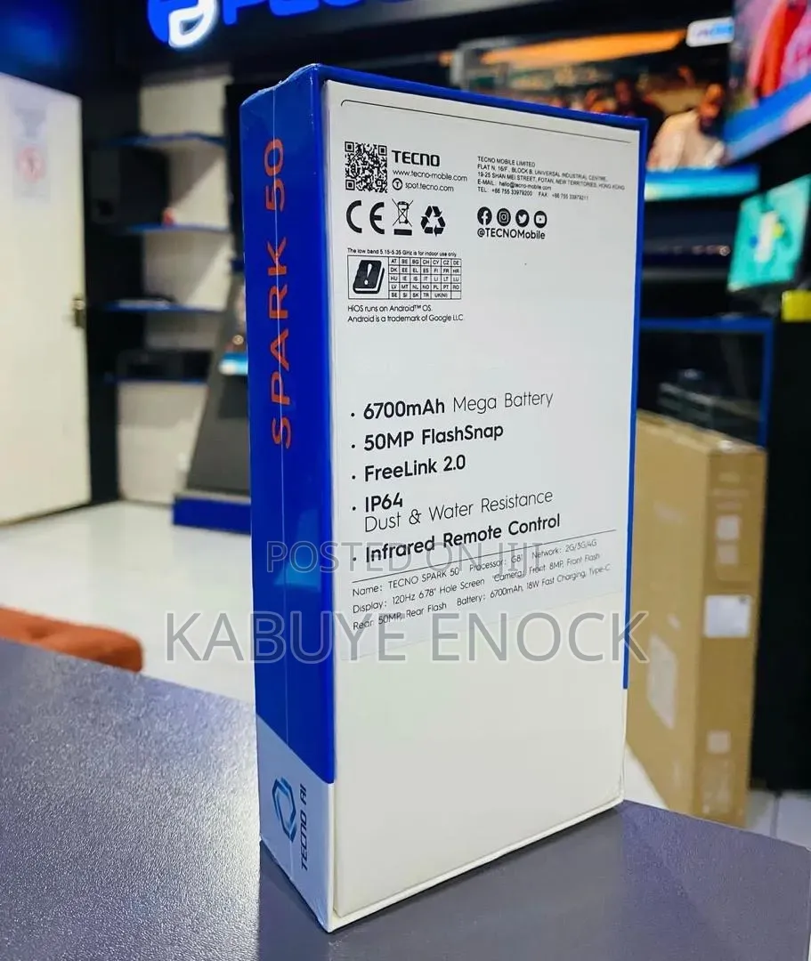 New Tecno Spark 50 128 GB Orange