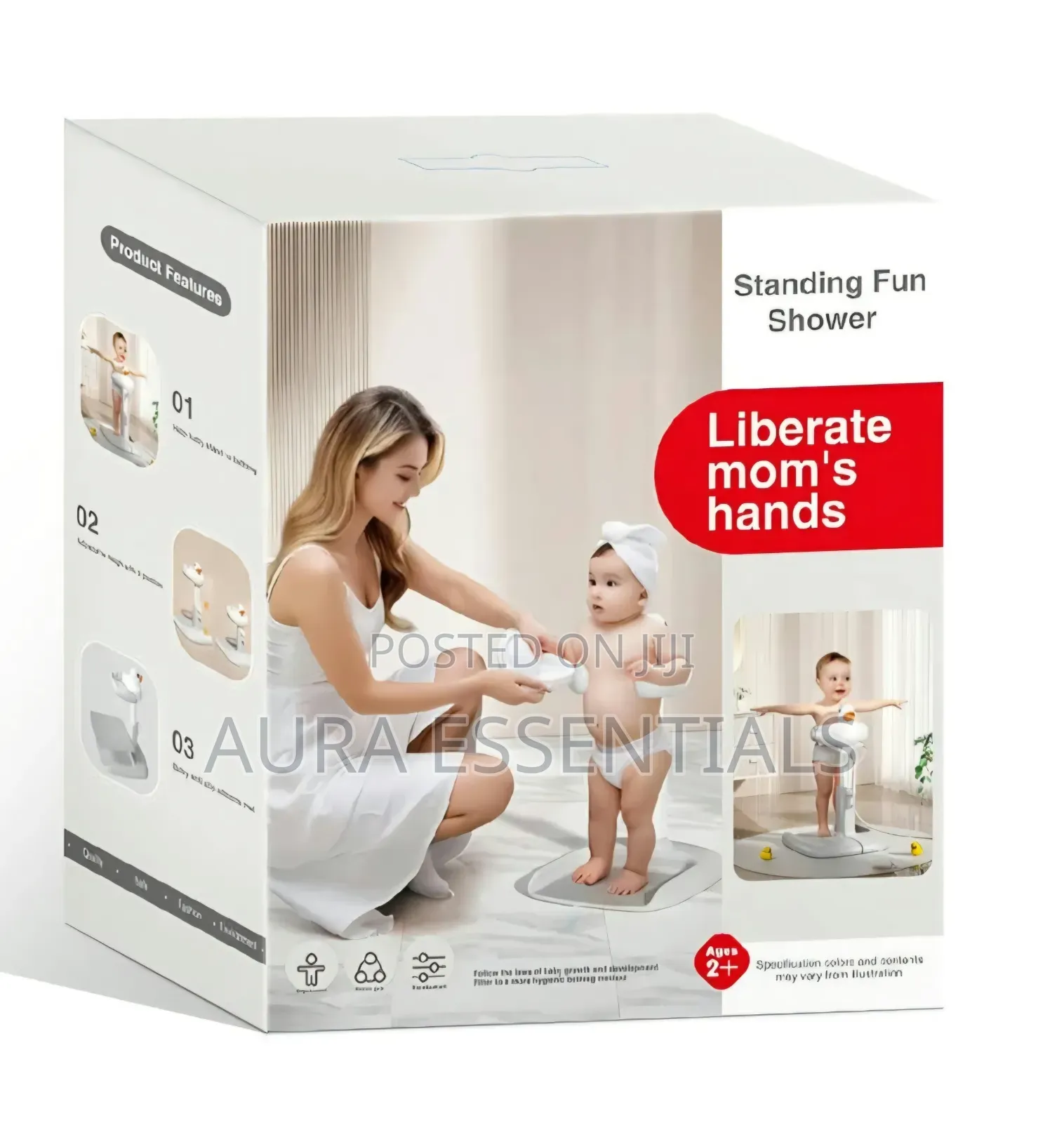 Infant Bath Support Shower Stand With Anti-Slip Base