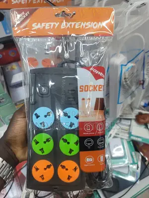 6 Way Safety Extension With USB Pots