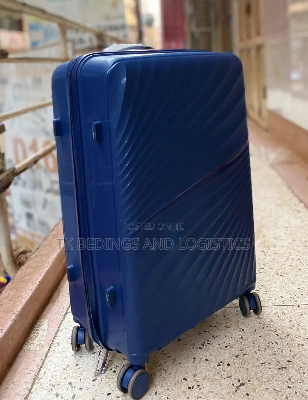 Chester Navy Blue Suitcase