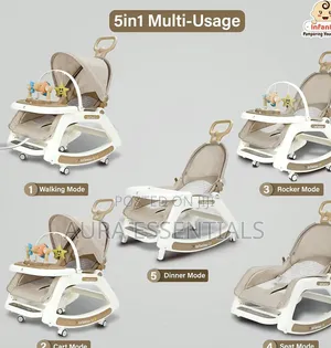 5-in-1 Multi-Functional Baby Chair and Musical Walker