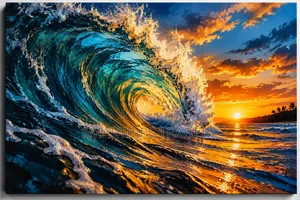 Wave Wallprint