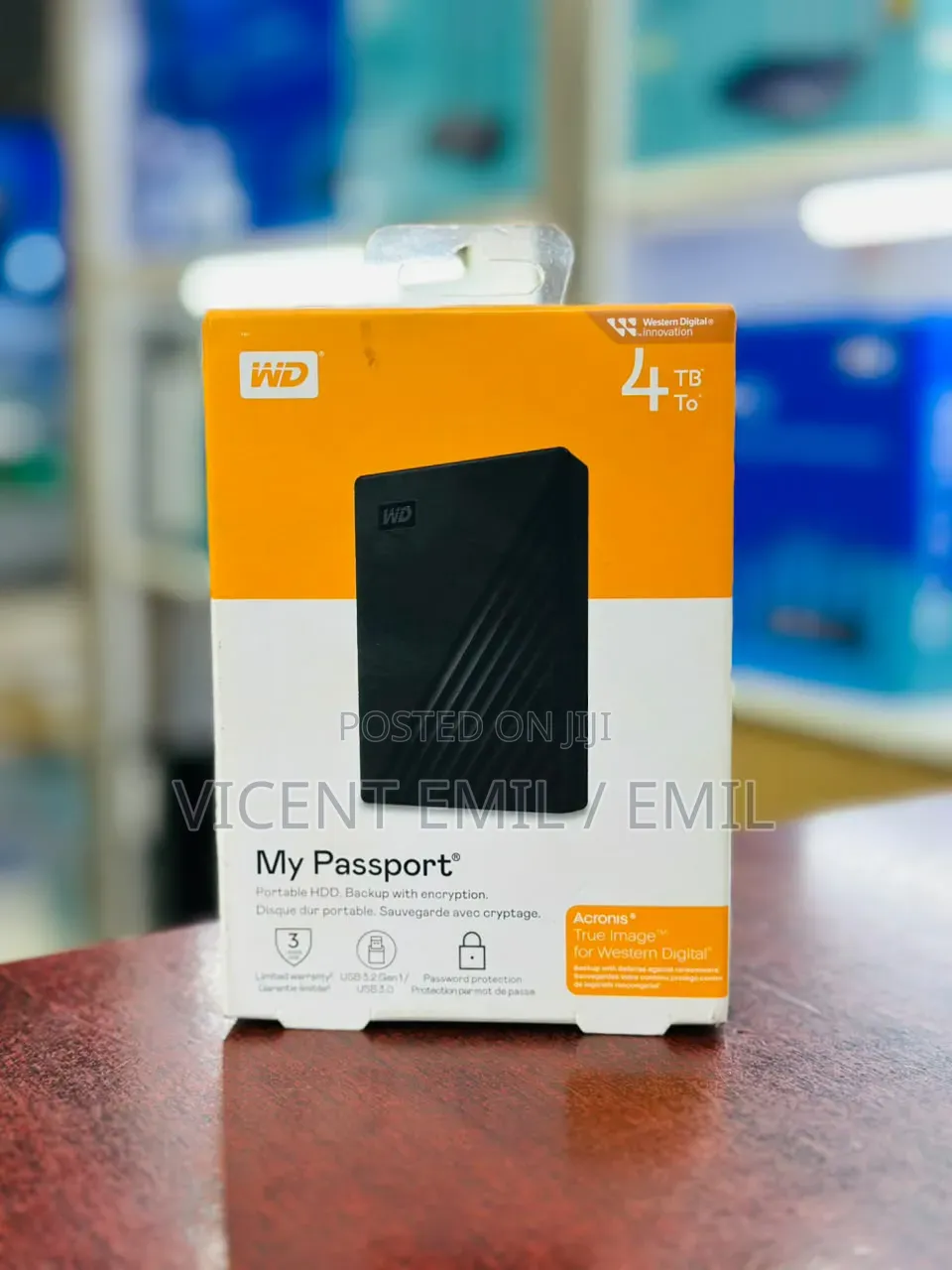 Western Digital (WD) My Passport 4TB Portable External Hard Drive