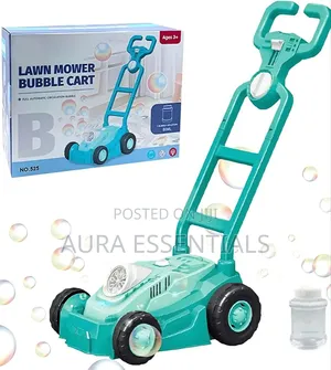 Automatic Bubble Blowing Mower With Bubble Bottle