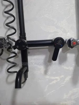 Shower Mixer Full Set/ Black or Silver Hum Good Quality/All Types