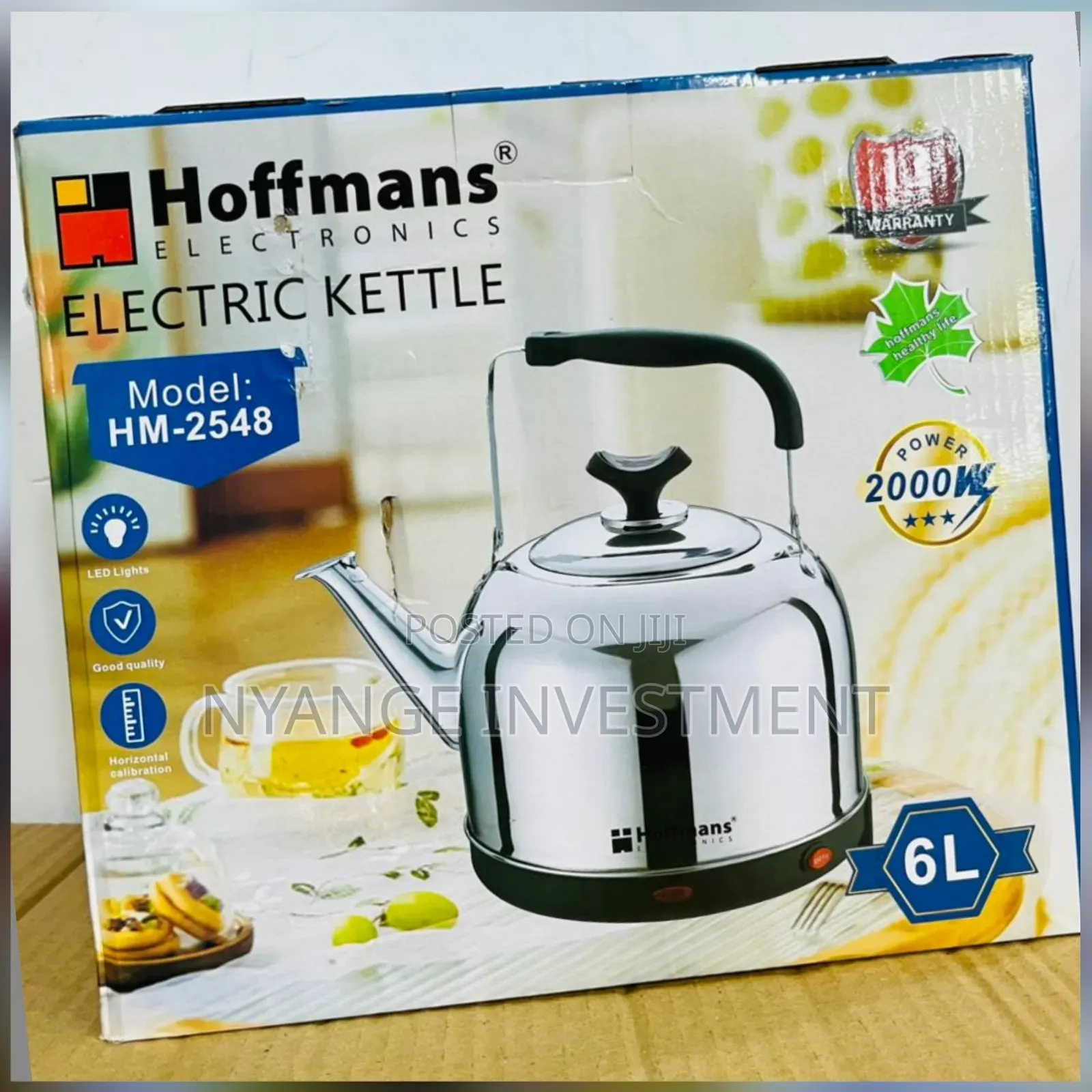 Hoffmans 6L Electric Water Kettle (Model HM-2548)