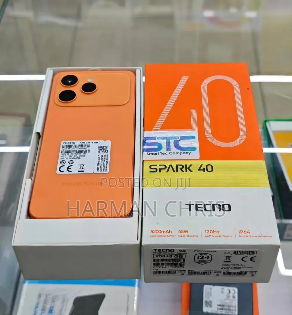 New Tecno Spark 40 256 GB Orange