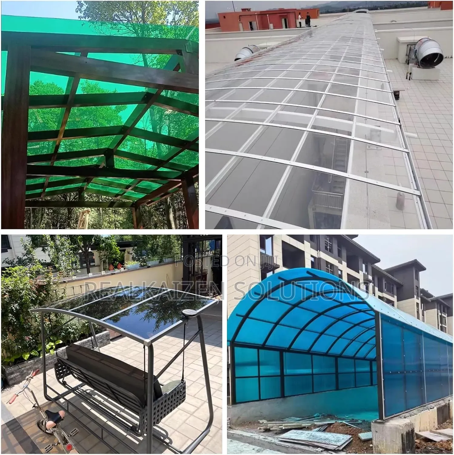 Solid Acrylic Flexible Polycarbonate Roofing Sheet Width 1.2x1meter