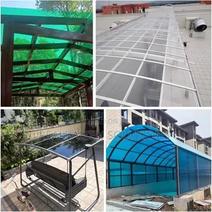 Solid Acrylic Flexible Polycarbonate Roofing Sheet Width 1.2x1meter