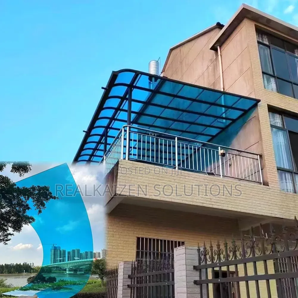 Solid Acrylic Flexible Polycarbonate Roofing Sheet Width 1.2x1meter