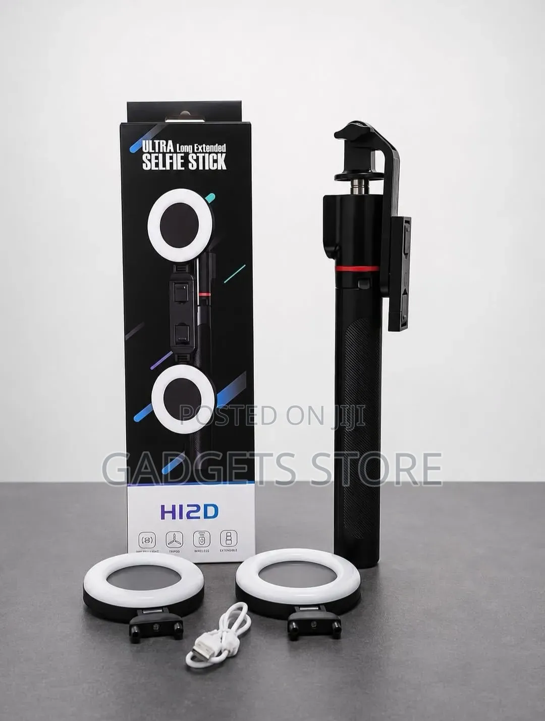 H12D 4-in-1 Ultra Long Extended Selfie Stick