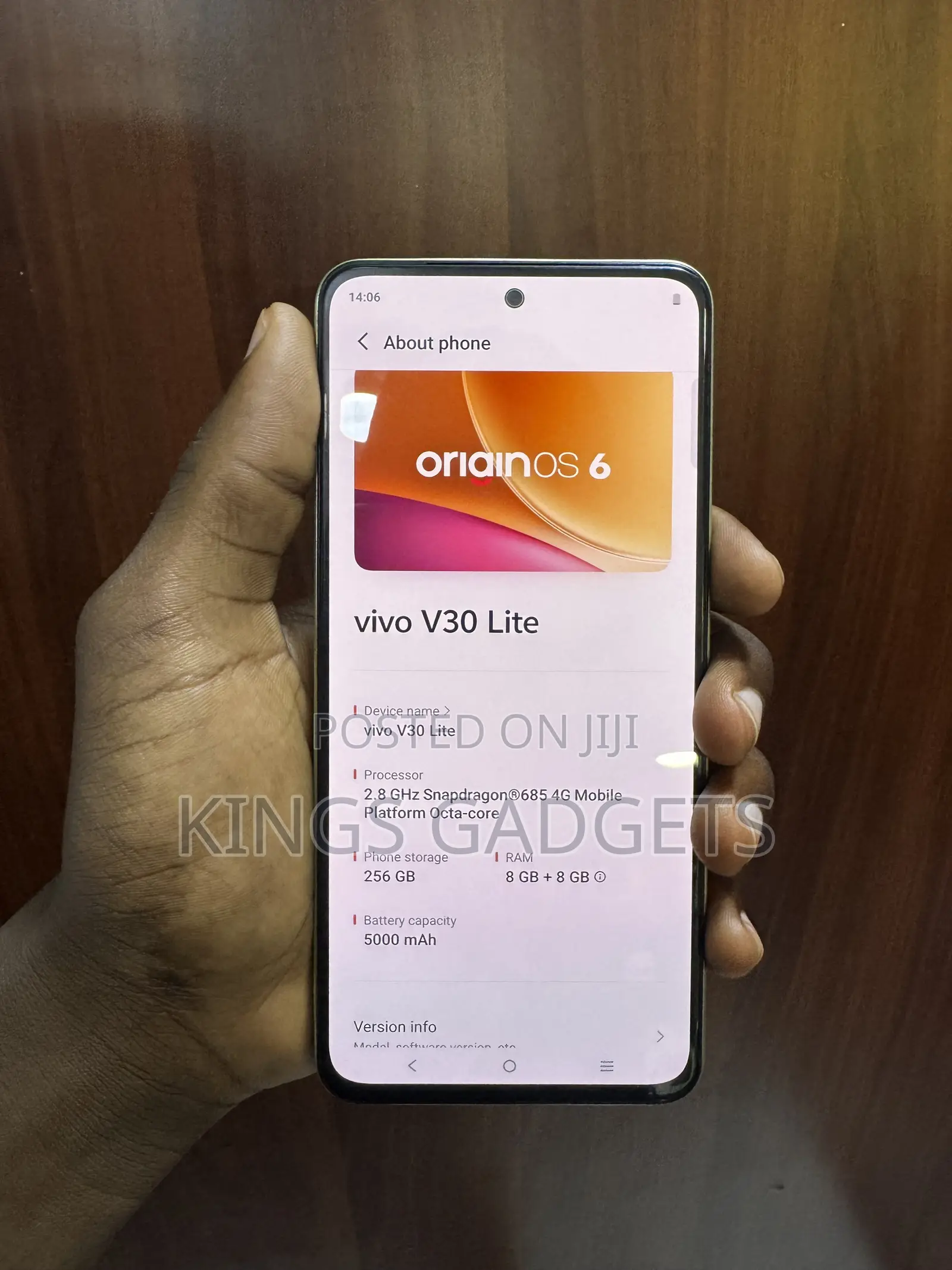 Vivo V30 Lite 256 GB Yellow