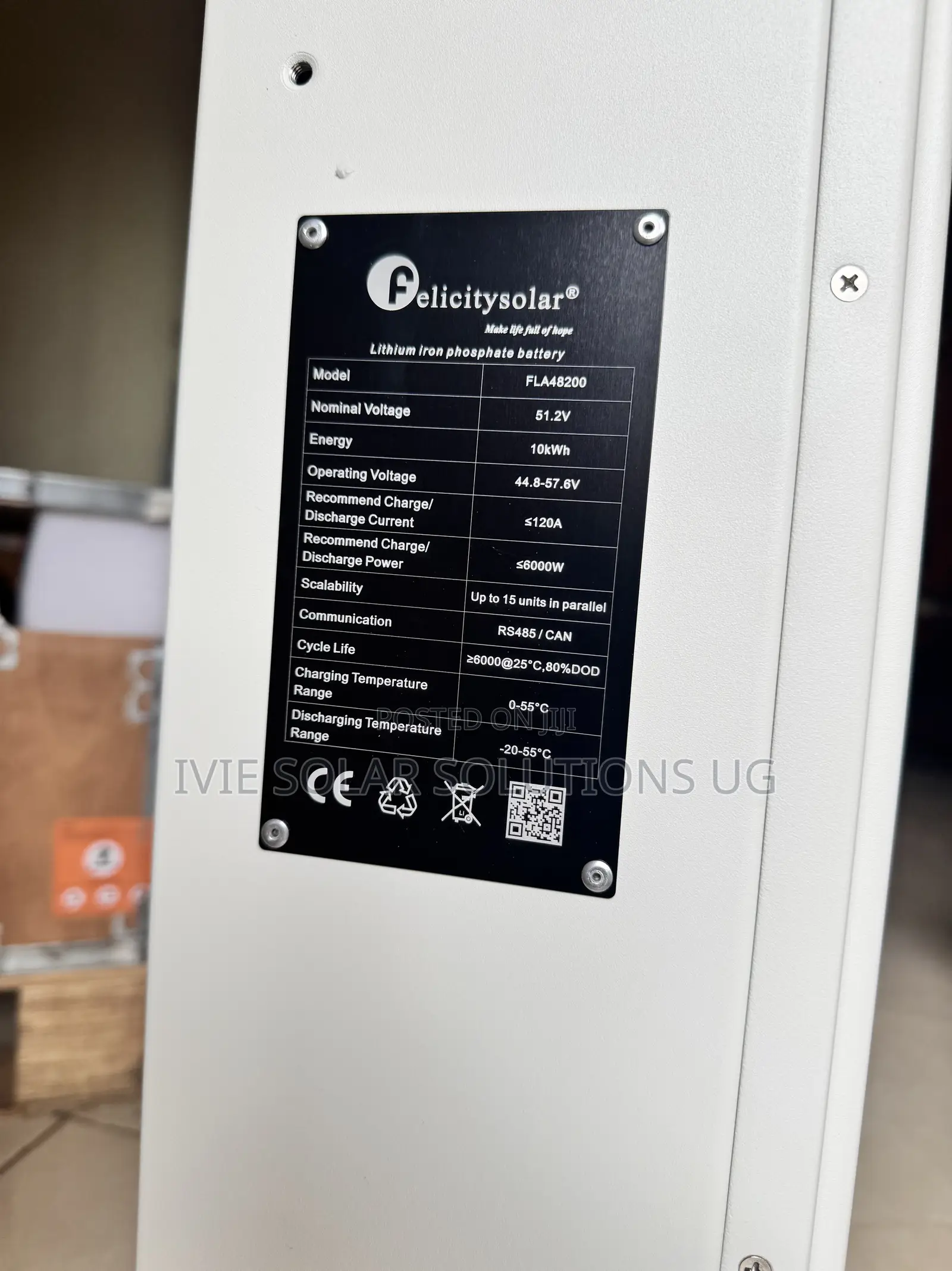 Felicity Lithium Battery 10kwh 200ah 48v