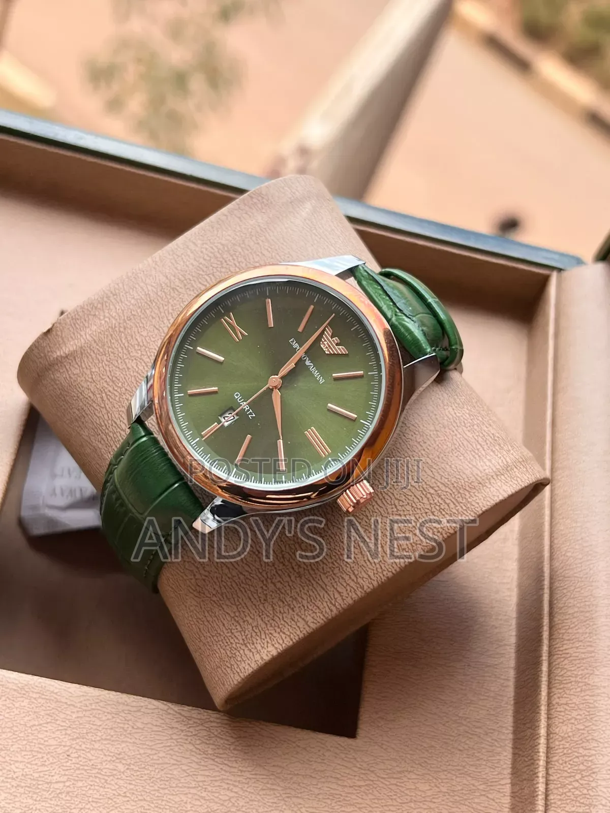 Emporio Genuine Leather Watch for Men