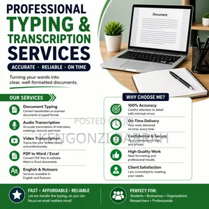 Typing and Transcription Services