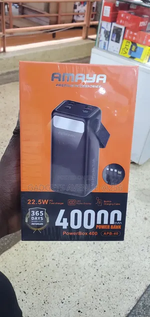 Amaya PowerBox 40,000mAh Portable Power Bank With 22.5W Fast Charging
