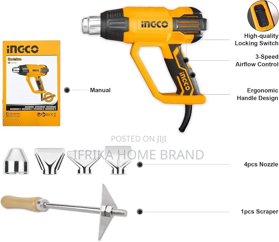 INGCO 2000W Industrial Heat Gun