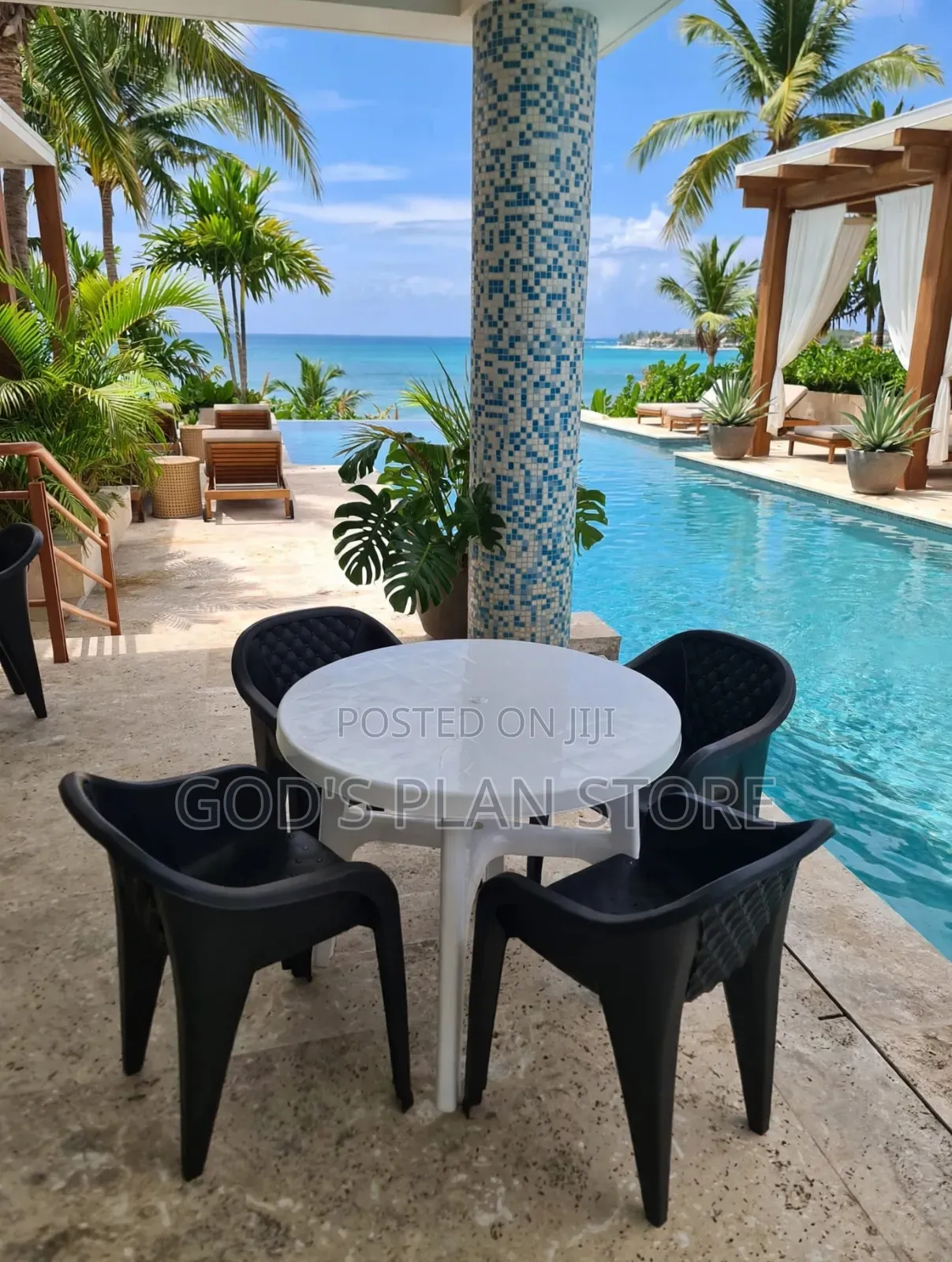 Diamond Back Plastic Chairs and Table Plastic Chairs and Table