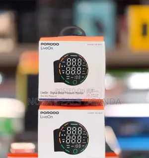 Porodo LiveOn Rechargeable Wrist Blood Pressure Monitor