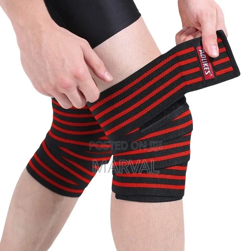Fitness WeightLifting Leg Knee Compression Straps