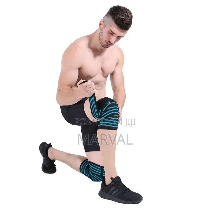 Fitness WeightLifting Leg Knee Compression Straps