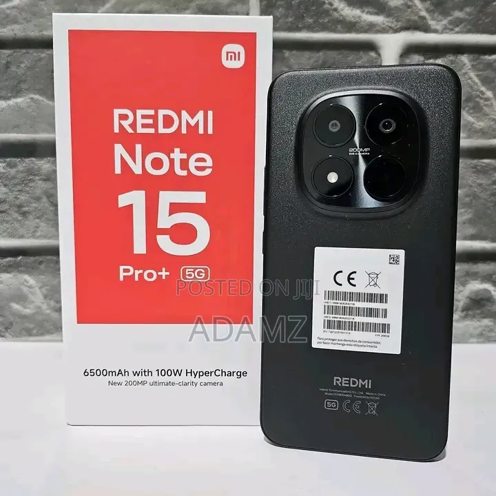 New Xiaomi Redmi Note 15 Pro+ 512 GB Black